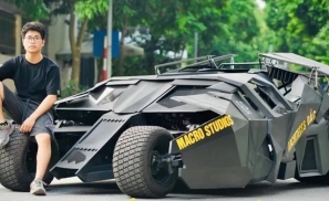 蝙蝠侠在越南！花了两万多美元，这位建筑系大一学生造了辆蝙蝠车！
